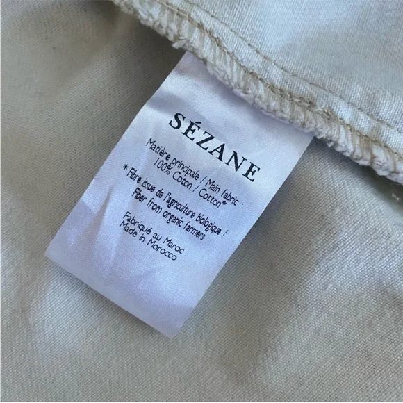 SÉZANE Ren Tribal/Aztec Print Denim Button Down Dress sz US 8 / FR 40 - Picture 14 of 14